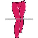 Leggings Raspberry Color Cute Casual Clothes Modern Trendy Fashion Style SVG JPG PNG Vector Clipart Cricut Silhouette Cut Cutting