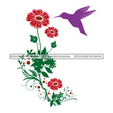 Bird Hummingbird Nature Animal Wildlife Beautiful Tropical Exotic Colorful SVG Cutting Layered Files