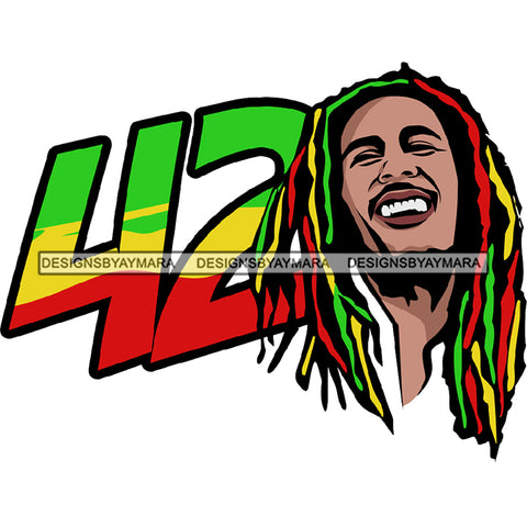 420 Rasta Dreadlocks Marley April 20th Friendly Marijuana Slang Pot Stone Blunt Weed Cannabis High Life Smoker Drug SVG PNG JPG Vector Clipart Silhouette Cricut Cutting