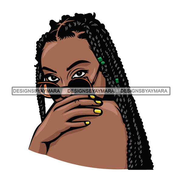 Afro Woman Dreads Braids Hairstyle Boss Lady Dope Diva Glamour Hot Selling .SVG Cutting Files For Silhouette Cricut and More!