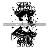 Adorable Baby Girl Quotes Sitting Pillow B/W SVG JPG PNG Vector Clipart Cricut Silhouette Cut Cutting