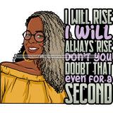 Afro Mature Woman Portrait Life Quotes Glasses Nubian Classy Curly Hairstyle SVG JPG PNG Designs Cricut Silhouette Cut Cuttings