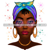 Black Woman Full Brown Red Lips Full Headwrap JPG PNG  Clipart Cricut Silhouette Cut Cutting