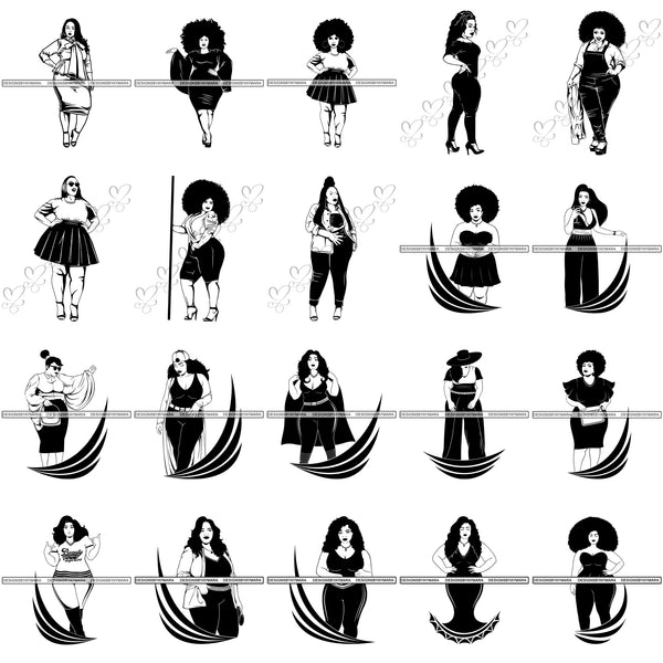 Special Bundle 209 BBW Proud Goddess Curvy Sassy SVG Files For Cutting Printing and More!