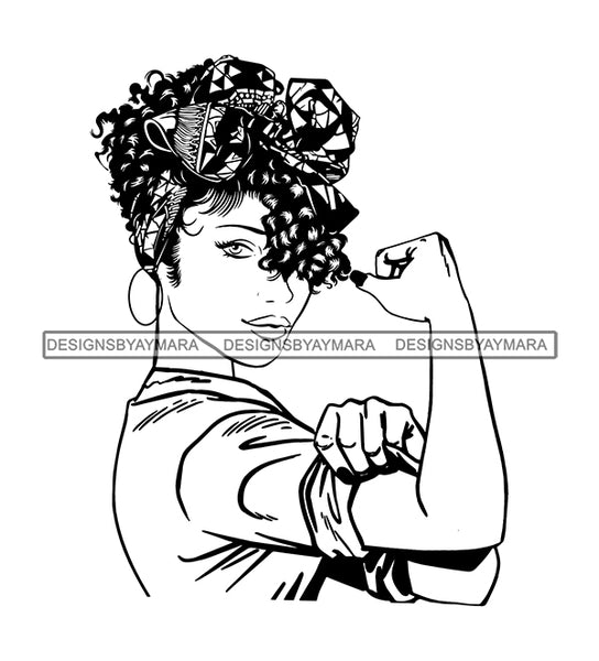 Afro Strong Woman Latina Goddess Diva Classy Lady .SVG Cut Files For Silhouette and Cricut
