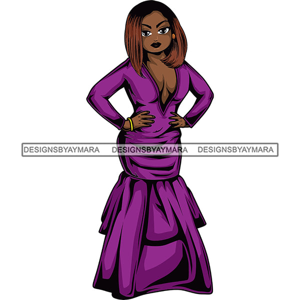 Afro Lola Boss Fashion Diva Glamour .SVG Cutting Files For Silhouette and Cricut and More!