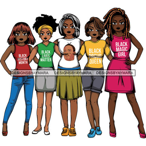 Afro Lola Black History Month Proud Roots .SVG Clipart Vector Cutting Files For Circuit Silhouette Cricut and More!