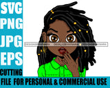 Afro Cute Lili Big Eyes Surprise Face Expression Designs For Commercial And Personal Use Black Girl Woman Nubian Queen Melanin SVG Cutting Files For Silhouette Cricut and More