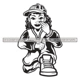 Hustler Gangster Lola Afro Girl Black Woman Hustling Independent Savage Swag Flow Outfit Wear Hustle Designs For T-Shirt and Other Products SVG PNG JPG Cutting Files For Silhouette Cricut and More!