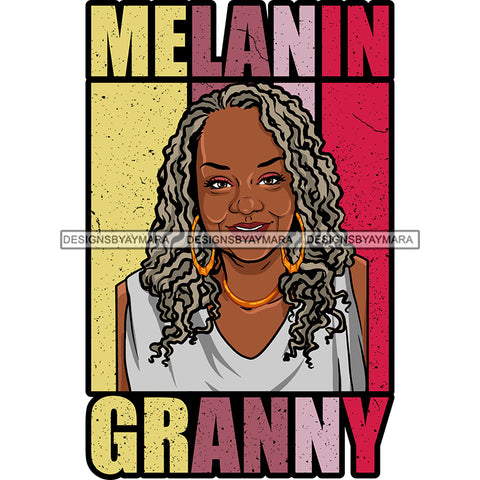 Melanin Granny Mommy Quotes Grandma Happy Mother's Day Abuela SVG JPG PNG Vector Clipart Cricut Silhouette Cut Cutting