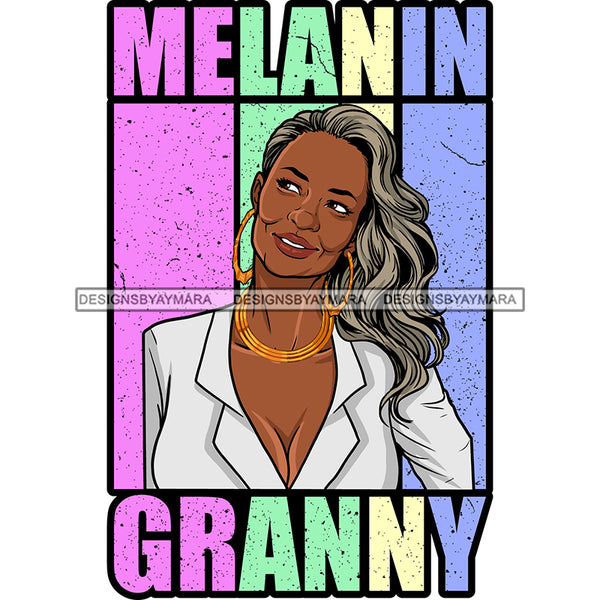 Melanin Granny Mommy Quotes Grandma Happy Mother's Day Abuela SVG JPG PNG Vector Clipart Cricut Silhouette Cut Cutting