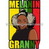 Melanin Granny Mommy Quotes Grandma Happy Mother's Day Abuela SVG JPG PNG Vector Clipart Cricut Silhouette Cut Cutting