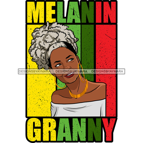 Melanin Granny Mommy Quotes Grandma Happy Mother's Day Abuela SVG JPG PNG Vector Clipart Cricut Silhouette Cut Cutting