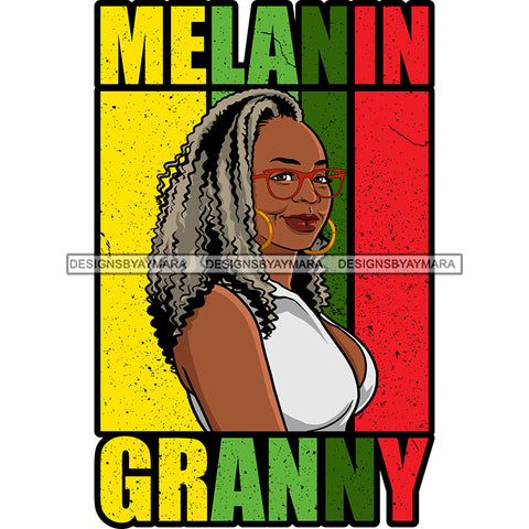 Melanin Granny Mommy Quotes Grandma Happy Mother's Day Abuela SVG JPG PNG Vector Clipart Cricut Silhouette Cut Cutting