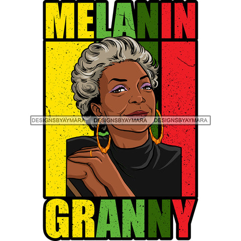 Melanin Granny Mommy Quotes Grandma Happy Mother's Day Abuela SVG JPG PNG Vector Clipart Cricut Silhouette Cut Cutting