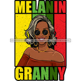 Melanin Granny Mommy Quotes Grandma Happy Mother's Day Abuela SVG JPG PNG Vector Clipart Cricut Silhouette Cut Cutting