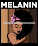 Sexy Melanin Afro Woman Confident Headband Curly Hairstyle Banner Logo SVG JPG PNG Vector Designs Cutting Files For Circuit Silhouette