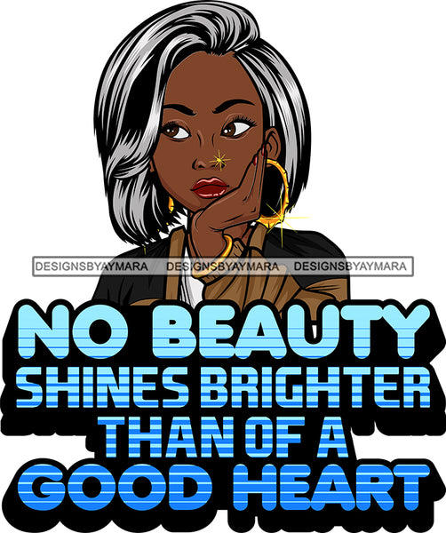 Afro Lola God Quotes Beauty God Heart Straight  Hair Style Bambu Jewelry SVG Cutting Files For Silhouette Cricut and More