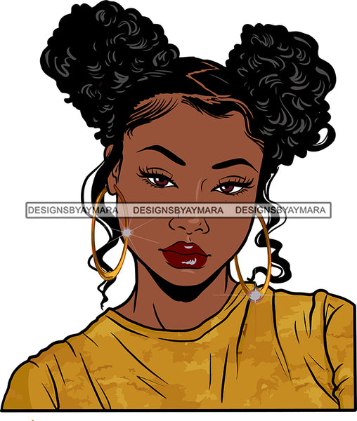 Afro Girl Bamboo Earrings Hustle Diva Gold Jewelry Hair Accessories Black Woman Goddess SVG Files For Cutting and More!