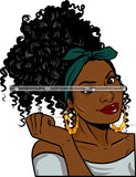 Afro Girl Bamboo Earrings Hustle Diva Gold Jewelry Hair Accessories Black Woman Goddess SVG Files For Cutting and More!
