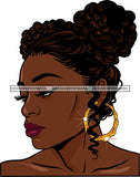 Afro Girl Bamboo Earrings Hustle Diva Gold Jewelry Hair Accessories Black Woman Goddess SVG Files For Cutting and More!
