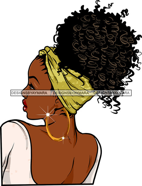 Afro Girl Bamboo Earrings Hustle Diva Gold Jewelry Hair Accessories Black Woman Goddess SVG Files For Cutting and More!