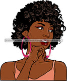 Afro Girl Bamboo Earrings Hustle Diva Gold Jewelry Hair Accessories Black Woman Goddess SVG Files For Cutting and More!