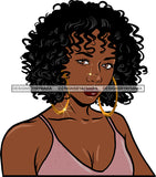Afro Girl Bamboo Earrings Hustle Diva Gold Jewelry Hair Accessories Black Woman Goddess SVG Files For Cutting and More!
