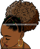 Afro Girl Bamboo Earrings Hustle Diva Gold Jewelry Hair Accessories Black Woman Goddess SVG Files For Cutting and More!