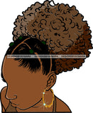 Bush Afro Hair No Face Hair Puff Hairpiece Hair  Black Woman Afro Hair SVG JPG PNG Vector Clipart Cricut Silhouette Cut Cutting