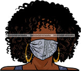 Afro Hair No Face Black Gray Mask Highlights  Hairpiece Hair  Black Woman Afro Hair SVG JPG PNG Vector Clipart Cricut Silhouette Cut Cutting