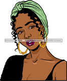 Afro Girl Bamboo Earrings Hustle Diva Gold Jewelry Hair Accessories Black Woman Goddess SVG Files For Cutting and More!