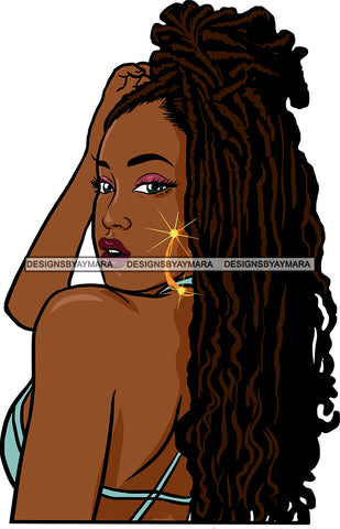Afro Girl Bamboo Earrings Hustle Diva Gold Jewelry Hair Accessories Black Woman Goddess SVG Files For Cutting and More!