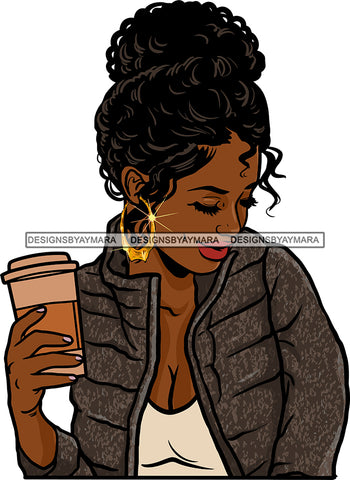 Afro Girl Bamboo Earrings Hustle Diva Gold Jewelry Hair Accessories Black Woman Goddess SVG Files For Cutting and More!