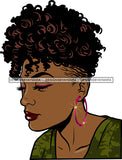 Afro Girl Bamboo Earrings Hustle Diva Gold Jewelry Hair Accessories Black Woman Goddess SVG Files For Cutting and More!