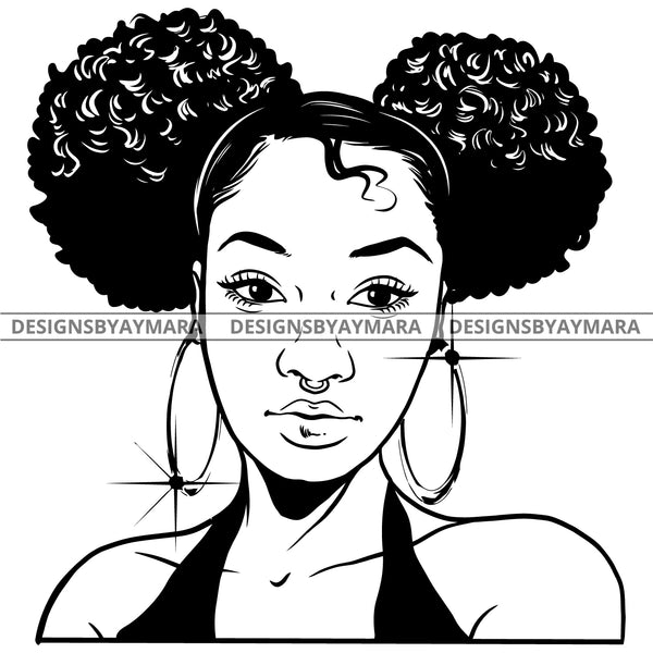 Afro Attractive Cute Urban Girl Boss Lady Queen Melanin Bamboo Hoop Ea Designsbyaymara