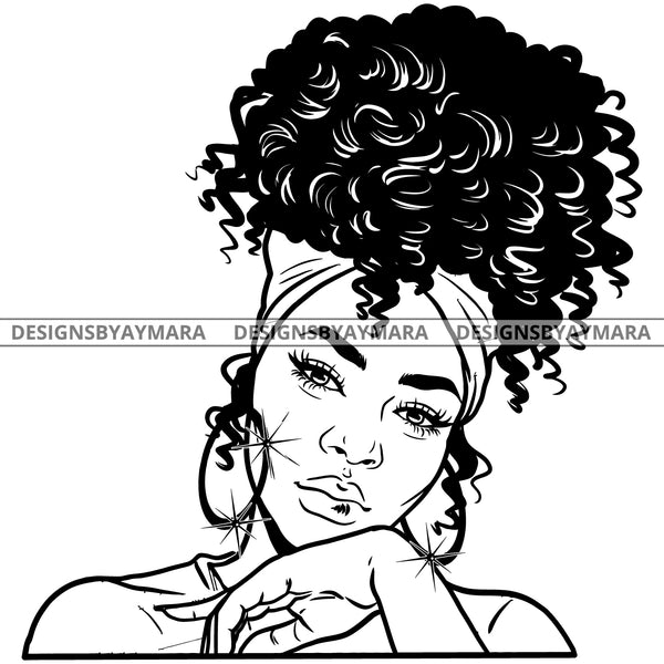 Afro Attractive Cute Urban Girl Boss Lady Queen Melanin Bamboo Bandana Designsbyaymara