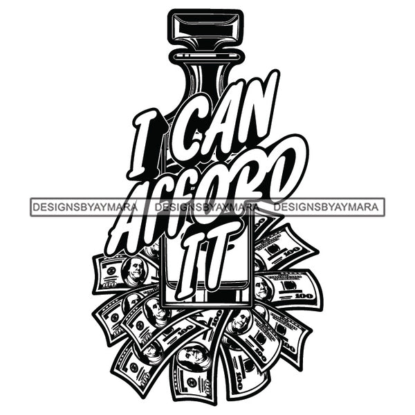 Money Talks Quote Industry Financial Business Investment Cash Illustration B/W SVG JPG PNG Vector Clipart Cricut Silhouette Cut Cutting