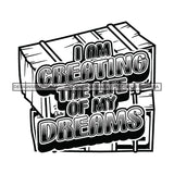 Money Talks Quote Financial Business Investment Treasure Illustration B/W SVG JPG PNG Vector Clipart Cricut Silhouette Cut Cutting