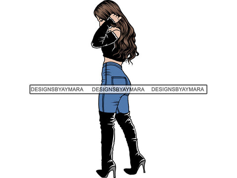 Beautiful Woman Sexy Goddess Fabulous Stylish Queen Diva Classy Lady .JPG SVG .PNG With A Transparent Background  Vector Clipart Not For Cutting