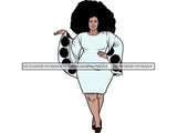Beautiful BBW Woman Sexy Goddess Fabulous Stylish Queen Diva Classy Lady .JPG SVG .PNG With A Transparent Background  Vector Clipart Not For Cutting
