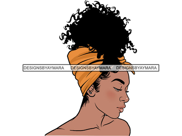 Afro Woman PNG File For Print