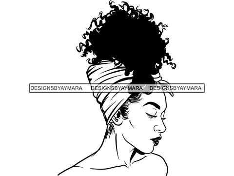 Afro Woman SVG African American Ethnicity Goddess Queen Diva Classy Beautiful Black Lady  .SVG .EPS .PNG Vector Clipart Cricut Circuit Cut Cutting