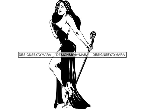Beautiful Woman SVG Fabulous Goddess Queen Diva Classy Lady Fashion Model Glamour  .SVG .EPS .PNG Vector Clipart Digital Cricut Circuit Cut Cutting