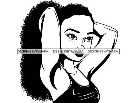 Afro Woman SVG Fabulous Goddess Queen Diva Classy Lady Fashion Model Glamour  .SVG .EPS .PNG Vector Clipart Digital Cricut Circuit Cut Cutting