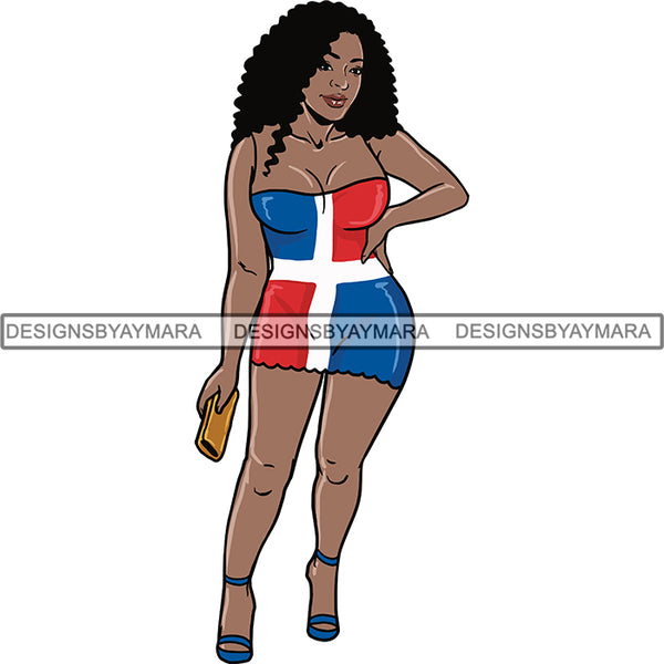Afro Caribbean Dominican Republic Goddess SVG Cutting Files For Silhouette Cricut and More