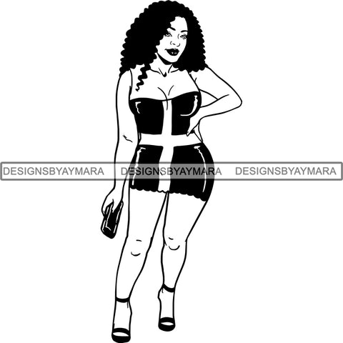 Afro Caribbean Dominican Republic Goddess SVG Cutting Files For Silhouette Cricut and More