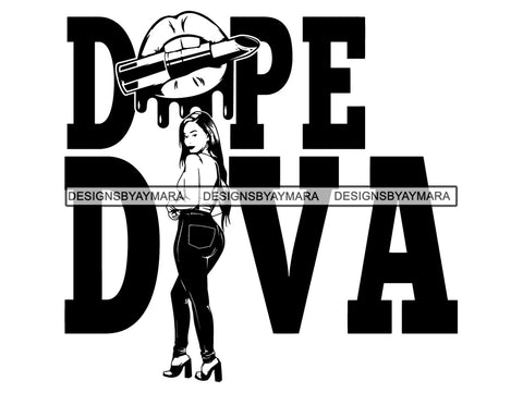 Afro Woman SVG Life Quotes Queen Diva Classy Lady .JPG.EPS .PNG Vector Clipart Cricut Circuit Cut Cutting