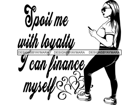 Afro Woman SVG Life Quotes Queen Diva Classy Lady .JPG .EPS .PNG Vector Clipart Cricut Circuit Cut Cutting