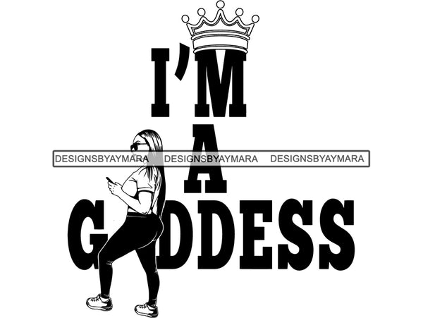 Afro Woman SVG African American Ethnicity Goddess Queen Diva Classy Beautiful Black Lady  .SVG .EPS .PNG Vector Clipart Cricut Circuit Cut Cutting